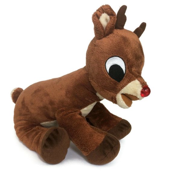 Rudolph The Red Nosed Reindeer Plush Stuffed Animal Island of Misfit Toys 12" - Picture 1 of 12